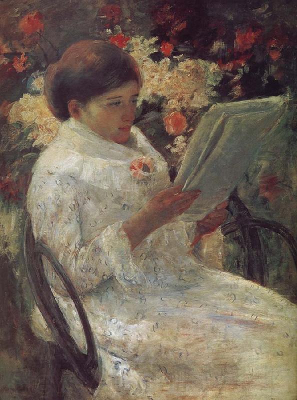 Mary Cassatt Artist in the garden France oil painting art